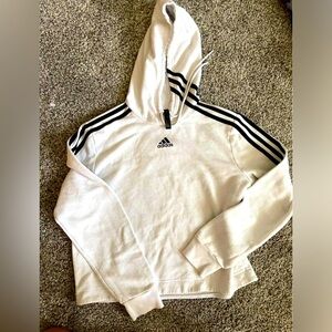 Women’s Adidas Crop Top Hoodie Sweatshirt - Size Medium